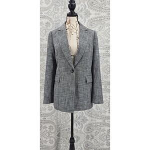 White House Black Market tweed womens blazer Sz 6 Twee Career Polished Boardroom